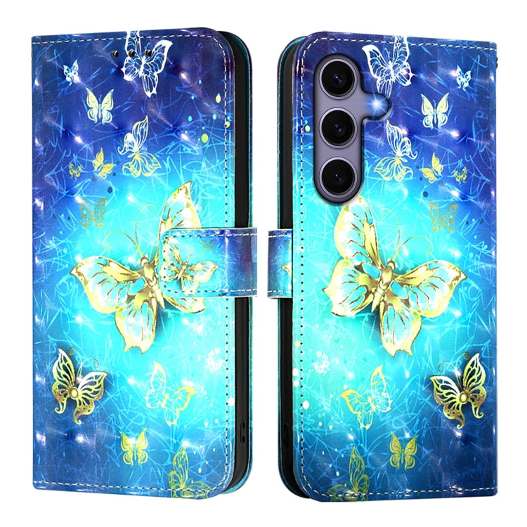 3D Painting Horizontal Flip Leather Phone Case, For Samsung Galaxy S25 5G, For Samsung Galaxy S25+ 5G, For Samsung Galaxy S25 Ultra 5G, For Samsung Galaxy S24 FE 5G