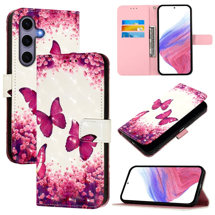 3D Painting Horizontal Flip Leather Phone Case, For Samsung Galaxy S25 5G, For Samsung Galaxy S25+ 5G, For Samsung Galaxy S25 Ultra 5G, For Samsung Galaxy S24 FE 5G