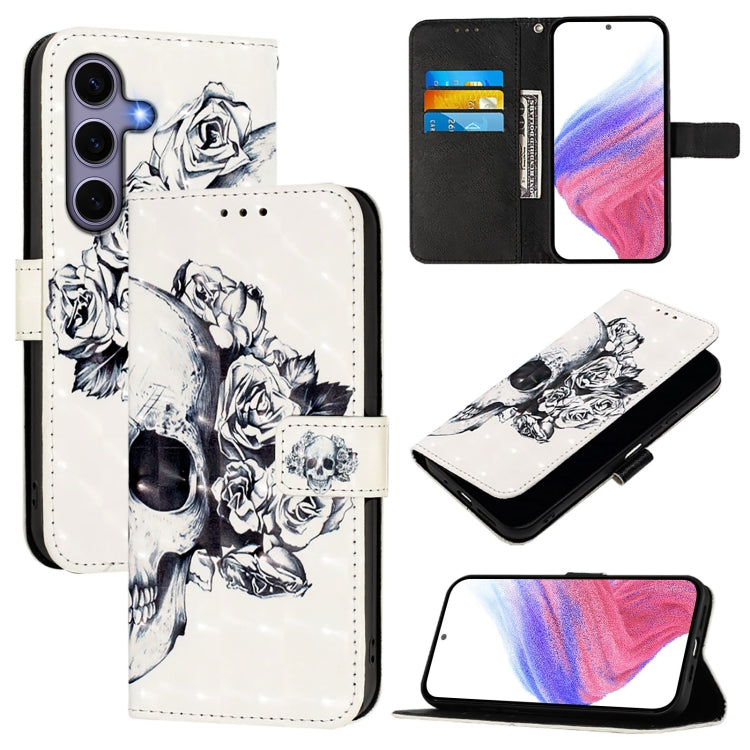 3D Painting Horizontal Flip Leather Phone Case, For Samsung Galaxy S25 5G, For Samsung Galaxy S25+ 5G, For Samsung Galaxy S25 Ultra 5G, For Samsung Galaxy S24 FE 5G