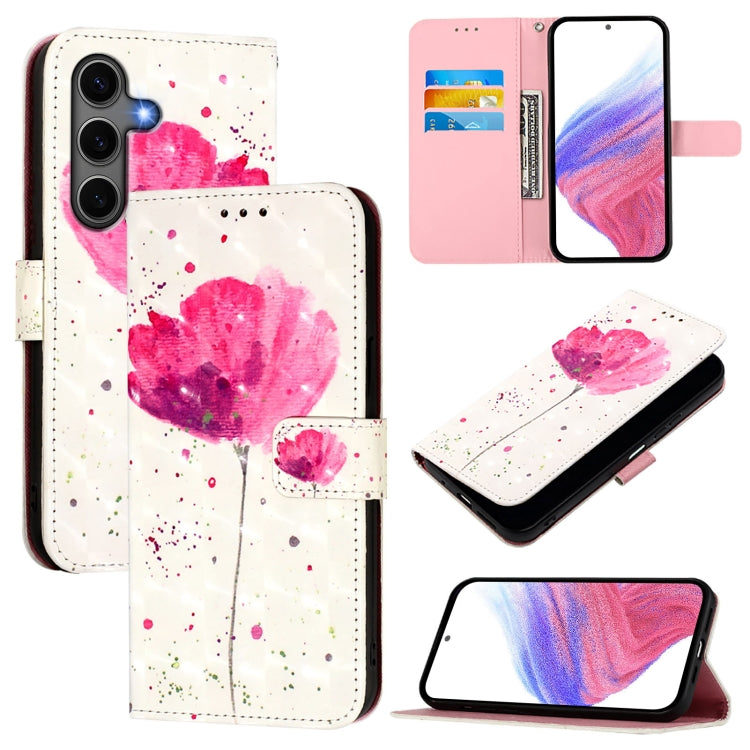 3D Painting Horizontal Flip Leather Phone Case, For Samsung Galaxy S25 5G, For Samsung Galaxy S25+ 5G, For Samsung Galaxy S25 Ultra 5G, For Samsung Galaxy S24 FE 5G