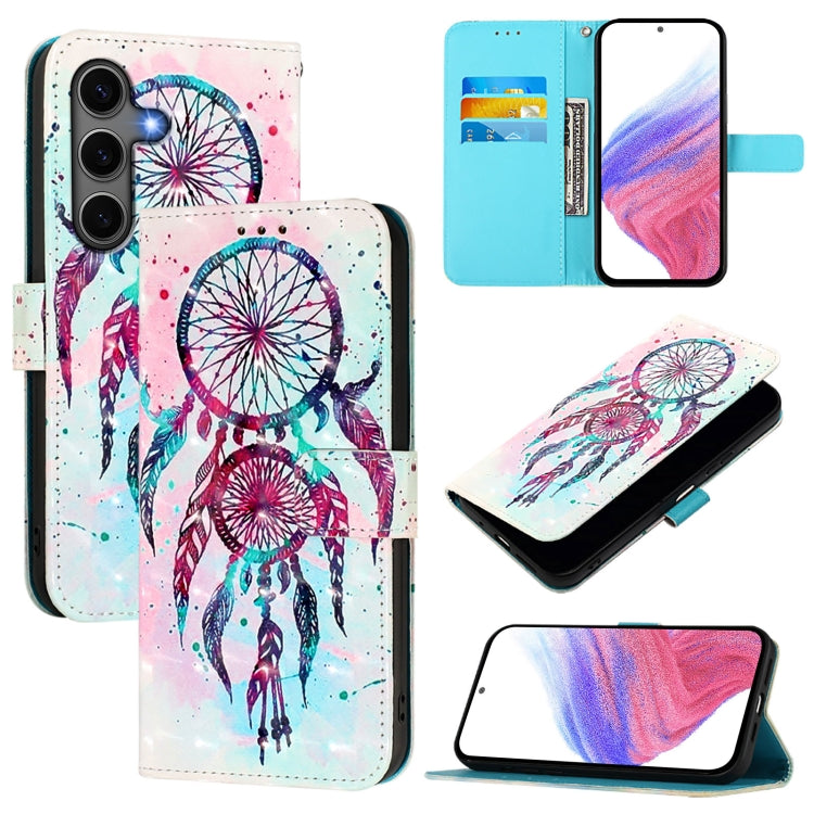 3D Painting Horizontal Flip Leather Phone Case, For Samsung Galaxy S25 5G, For Samsung Galaxy S25+ 5G, For Samsung Galaxy S25 Ultra 5G, For Samsung Galaxy S24 FE 5G