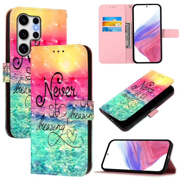 3D Painting Horizontal Flip Leather Phone Case, For Samsung Galaxy S25 5G, For Samsung Galaxy S25+ 5G, For Samsung Galaxy S25 Ultra 5G, For Samsung Galaxy S24 FE 5G