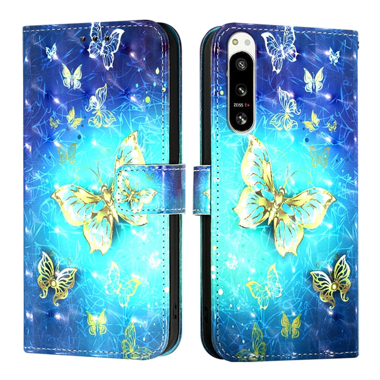 3D Painting Horizontal Flip Leather Phone Case