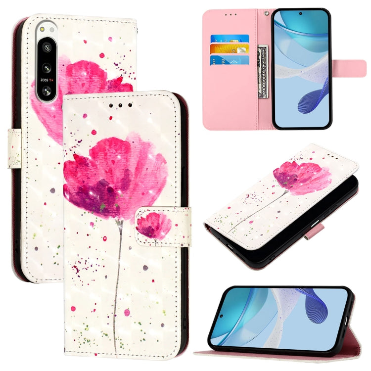 3D Painting Horizontal Flip Leather Phone Case, For Sony Xperia 1 V, For Sony Xperia 10 V, For Sony Xperia 5 IV, For Sony Xperia 10 IV