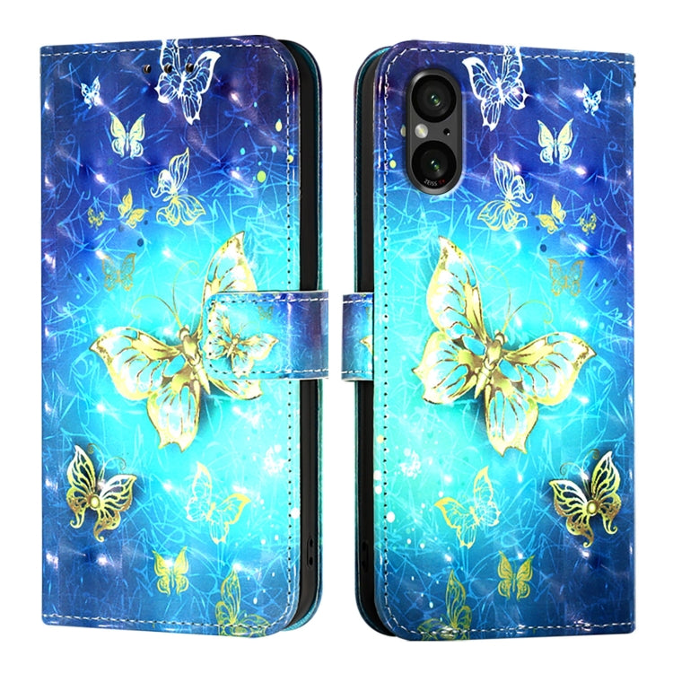 3D Painting Horizontal Flip Leather Phone Case