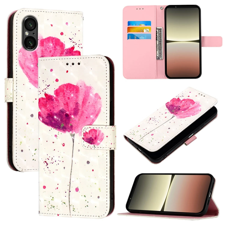 3D Painting Horizontal Flip Leather Phone Case, For Sony Xperia 10 VI, For Sony Xperia 1 VI, For Sony Xperia 5 VI, For Sony Xperia 5 V