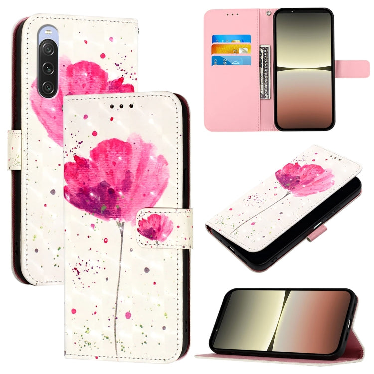 3D Painting Horizontal Flip Leather Phone Case, For Sony Xperia 1 V, For Sony Xperia 10 V, For Sony Xperia 5 IV, For Sony Xperia 10 IV