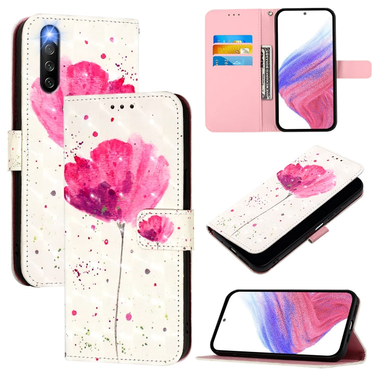 3D Painting Horizontal Flip Leather Phone Case, For Sony Xperia 1 V, For Sony Xperia 10 V, For Sony Xperia 5 IV, For Sony Xperia 10 IV