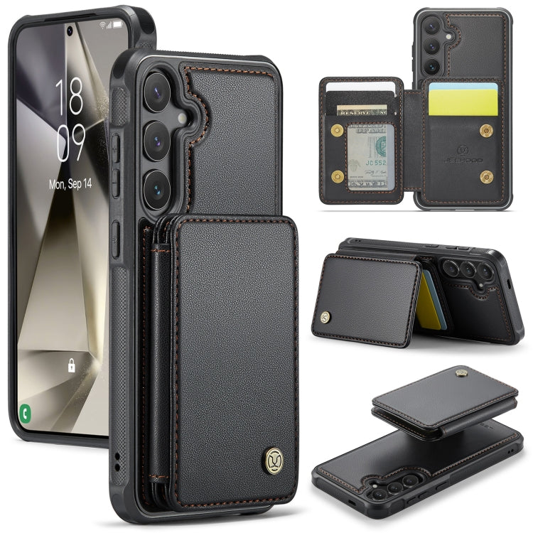 JEEHOOD J05 Business Magnetic Style RFID Leather Phone Case, For Samsung Galaxy S24 FE 5G, For Samsung Galaxy S24+ 5G, For Samsung Galaxy S24 5G, For Samsung Galaxy S23 FE 5G, For Samsung Galaxy S23 Ultra 5G, For Samsung Galaxy S20 FE