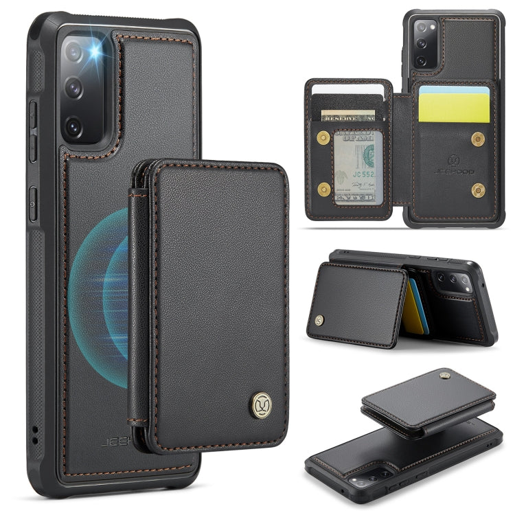 JEEHOOD J05 Business Magnetic Style RFID Leather Phone Case, For Samsung Galaxy S24 FE 5G, For Samsung Galaxy S24+ 5G, For Samsung Galaxy S24 5G, For Samsung Galaxy S23 FE 5G, For Samsung Galaxy S23 Ultra 5G, For Samsung Galaxy S20 FE