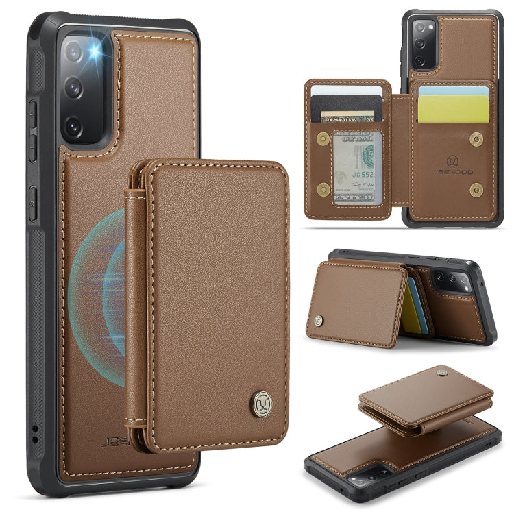 JEEHOOD J05 Business Magnetic Style RFID Leather Phone Case, For Samsung Galaxy S24 FE 5G, For Samsung Galaxy S24+ 5G, For Samsung Galaxy S24 5G, For Samsung Galaxy S23 FE 5G, For Samsung Galaxy S23 Ultra 5G, For Samsung Galaxy S20 FE