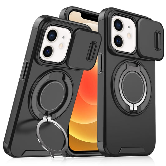 Sliding Camshield Ring Holder Phone Case, For iPhone 12, For iPhone 12 Pro Max, For iPhone 12 Pro, For iPhone 11 Pro Max, For iPhone 11