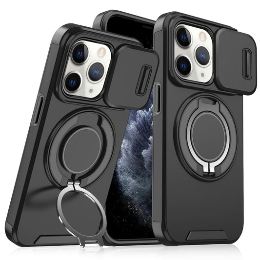 Sliding Camshield Ring Holder Phone Case, For iPhone 11 Pro