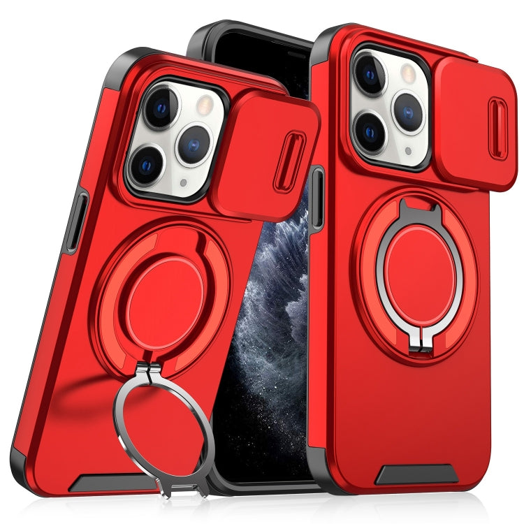 Sliding Camshield Ring Holder Phone Case, For iPhone 11 Pro