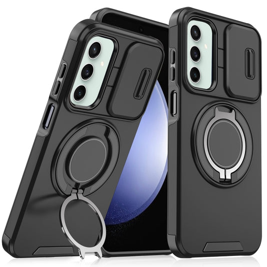 Sliding Camshield Ring Holder Phone Case, For Samsung Galaxy S23 FE 5G, For Samsung Galaxy S23 Ultra 5G, For Samsung Galaxy S23+ 5G, For Samsung Galaxy S23 5G