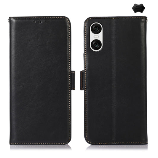 Magnetic Crazy Horse Texture Genuine Leather RFID Phone Case, For Sony Xperia 10 VI, For Sony Xperia 1 VI, For Sony Xperia 5 VI