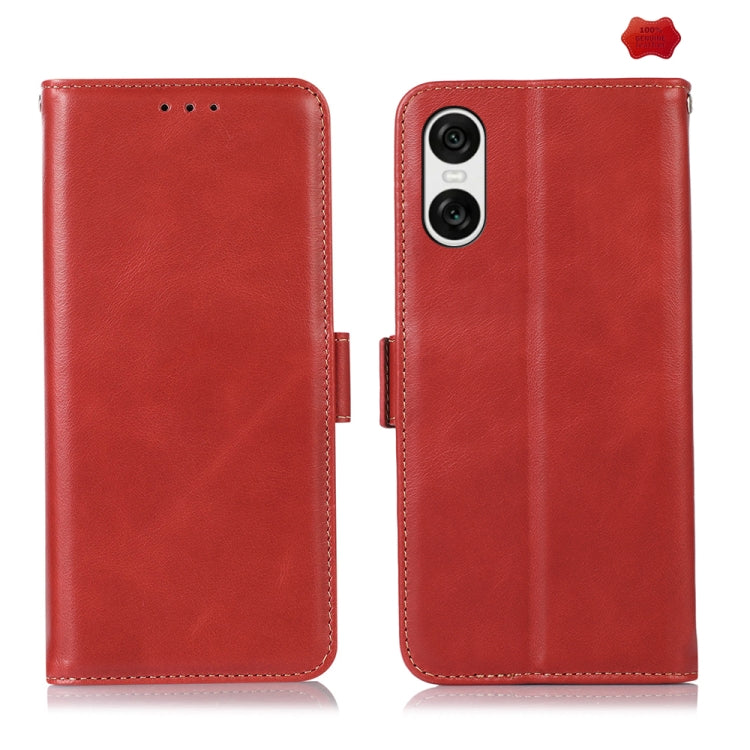 Magnetic Crazy Horse Texture Genuine Leather RFID Phone Case, For Sony Xperia 10 VI, For Sony Xperia 1 VI, For Sony Xperia 5 VI