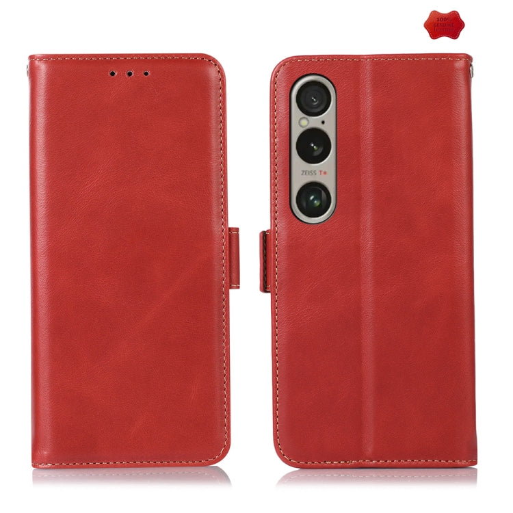 Magnetic Crazy Horse Texture Genuine Leather RFID Phone Case, For Sony Xperia 10 VI, For Sony Xperia 1 VI, For Sony Xperia 5 VI