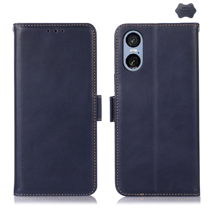 Magnetic Crazy Horse Texture Genuine Leather RFID Phone Case, For Sony Xperia 10 VI, For Sony Xperia 1 VI, For Sony Xperia 5 VI