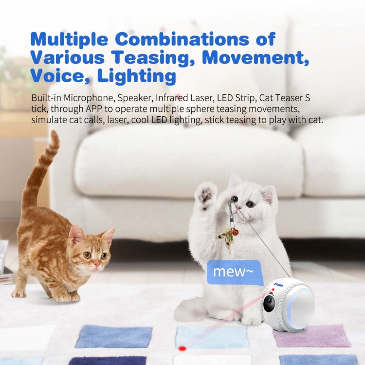 ESCAM QF011 2MP Smart Pet Robot Camera with Night Vision & APP Remote Control, QF011