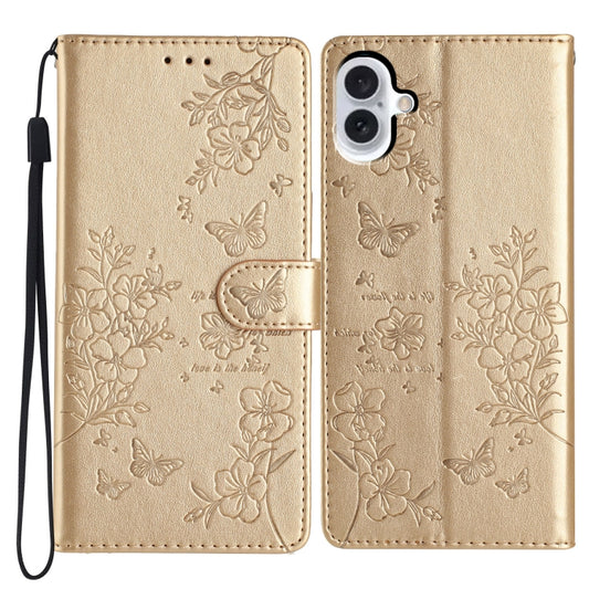Butterflies and Flowers Leather Phone Case