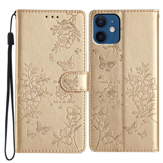 Butterflies and Flowers Leather Phone Case, For iPhone 12 mini, For iPhone 11 Pro Max, For iPhone 11, For iPhone 11 Pro
