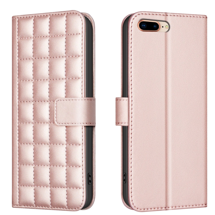 Square Texture Leather Phone Case, For iPhone 14 Pro Max, For iPhone SE 2022 / SE 2020 / 8 / 7, For iPhone 13 Pro Max, For iPhone 13 Pro
