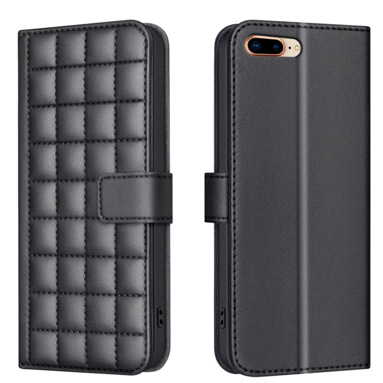 Square Texture Leather Phone Case, For iPhone 14 Pro Max, For iPhone SE 2022 / SE 2020 / 8 / 7, For iPhone 13 Pro Max, For iPhone 13 Pro