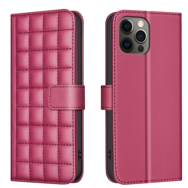Square Texture Leather Phone Case, For iPhone 12 / 12 Pro, For iPhone 12 Pro Max, For iPhone 11 Pro Max, For iPhone 11