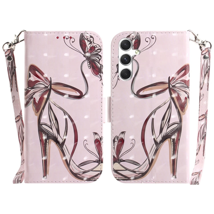 3D Colored Horizontal Flip Leather Phone Case