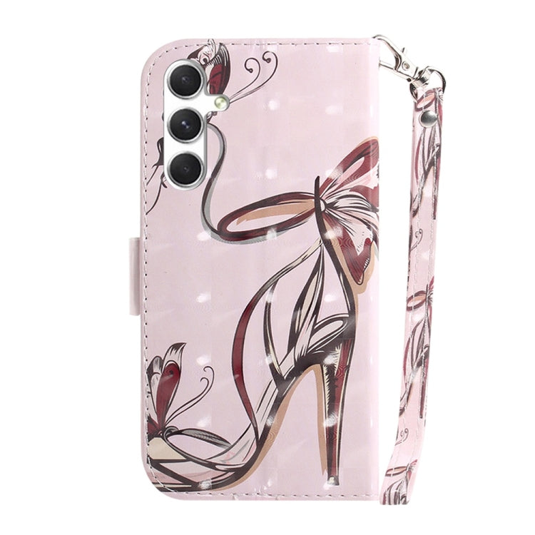3D Colored Horizontal Flip Leather Phone Case