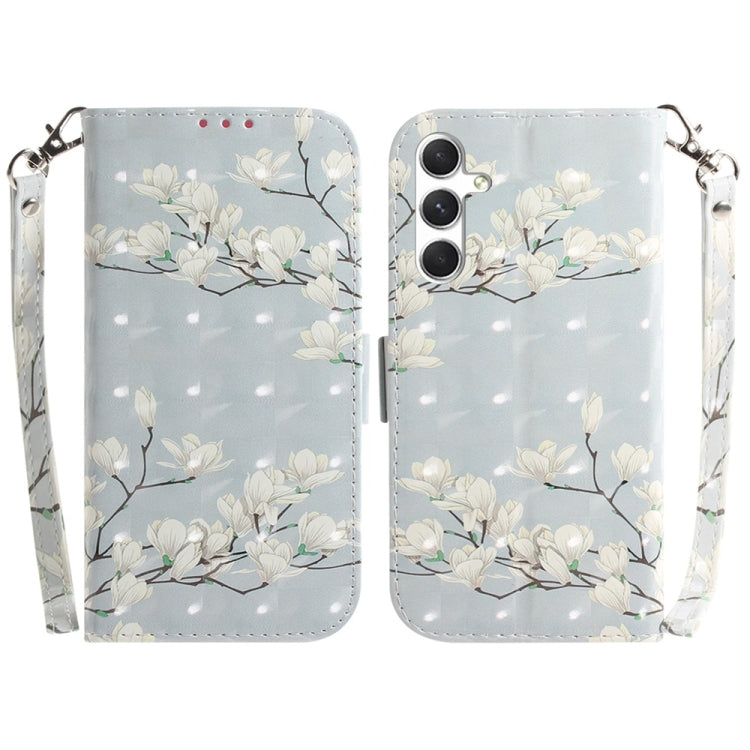 3D Colored Horizontal Flip Leather Phone Case