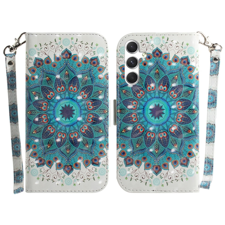 3D Colored Horizontal Flip Leather Phone Case