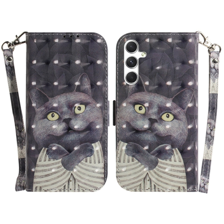 3D Colored Horizontal Flip Leather Phone Case