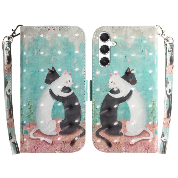 3D Colored Horizontal Flip Leather Phone Case