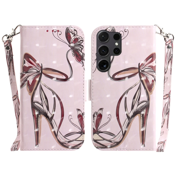 3D Colored Horizontal Flip Leather Phone Case