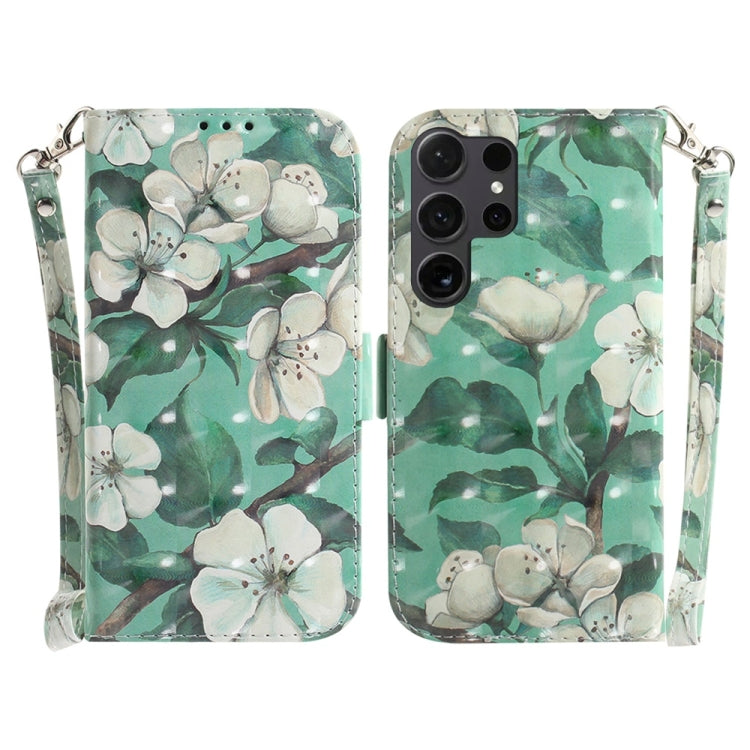 3D Colored Horizontal Flip Leather Phone Case