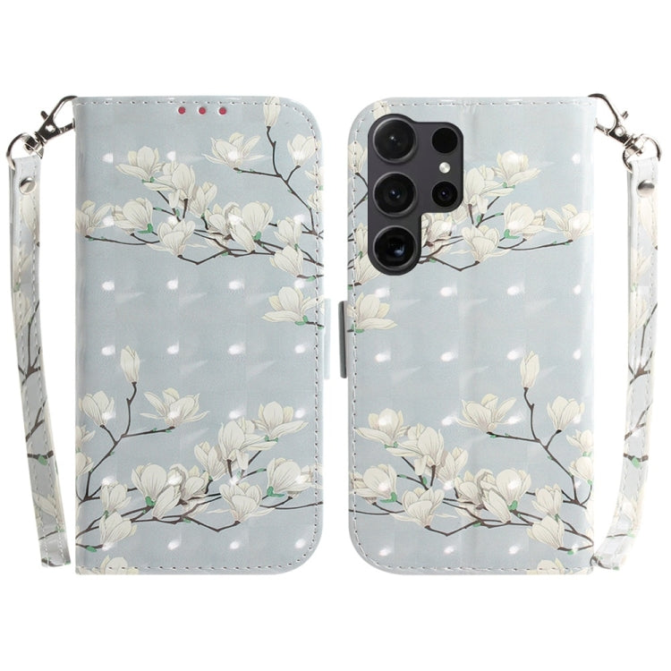 3D Colored Horizontal Flip Leather Phone Case