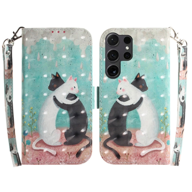 3D Colored Horizontal Flip Leather Phone Case