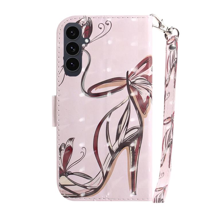 3D Colored Horizontal Flip Leather Phone Case