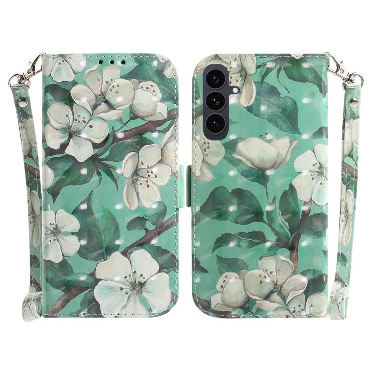 3D Colored Horizontal Flip Leather Phone Case