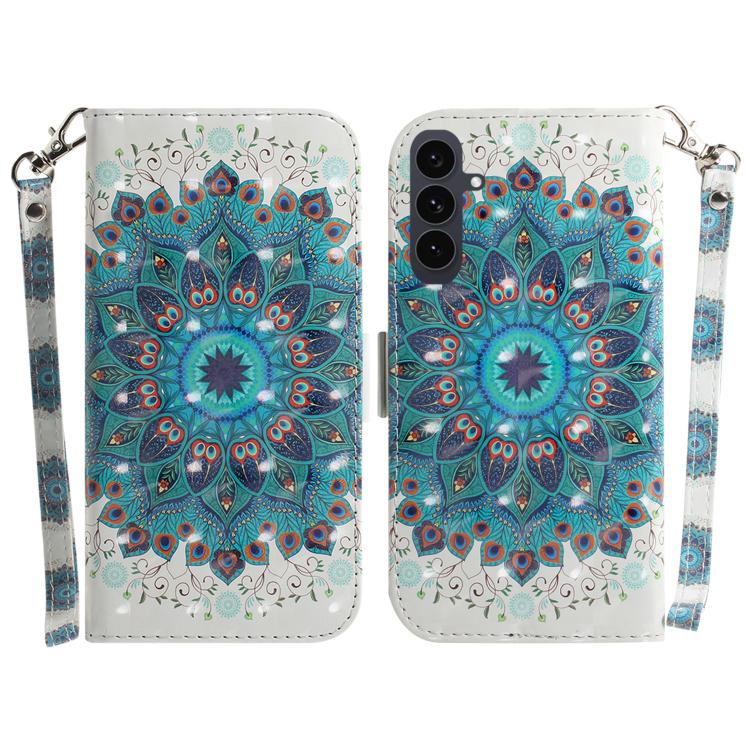 3D Colored Horizontal Flip Leather Phone Case