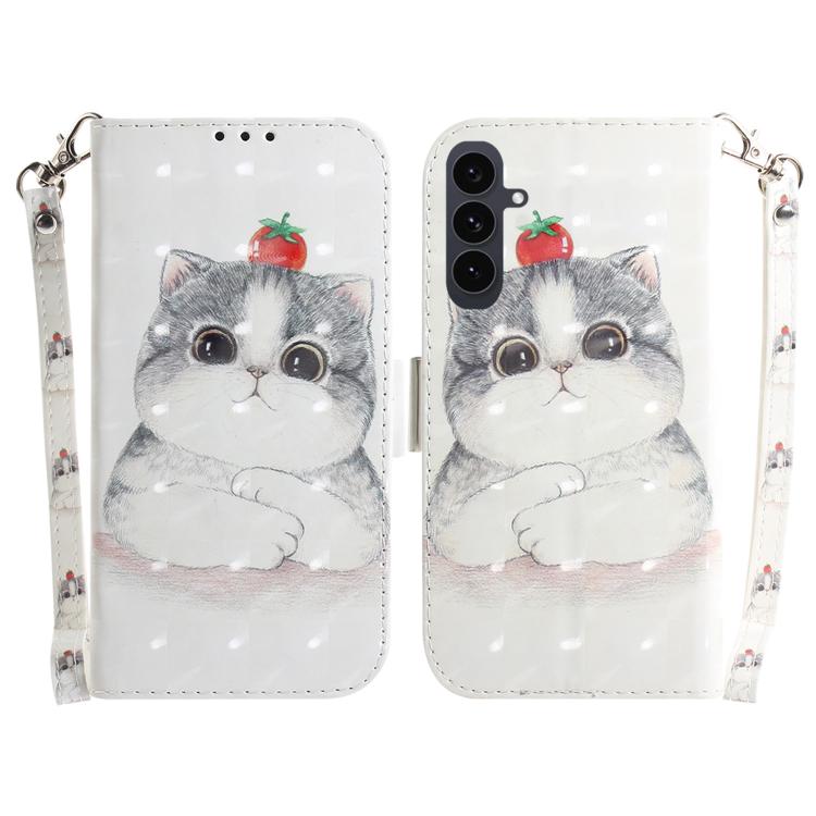 3D Colored Horizontal Flip Leather Phone Case