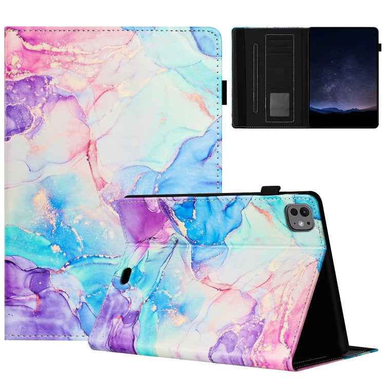 Marble Litchi Leather Smart Tablet Case, For iPad mini 6 / mini 2024, For iPad Air 11 2024 / 2022 / 2020 10.9, For iPad Pro 11 2024, For iPad 10th Gen 10.9 2022, For iPad 10.2 2021 / 2020 / 10.5