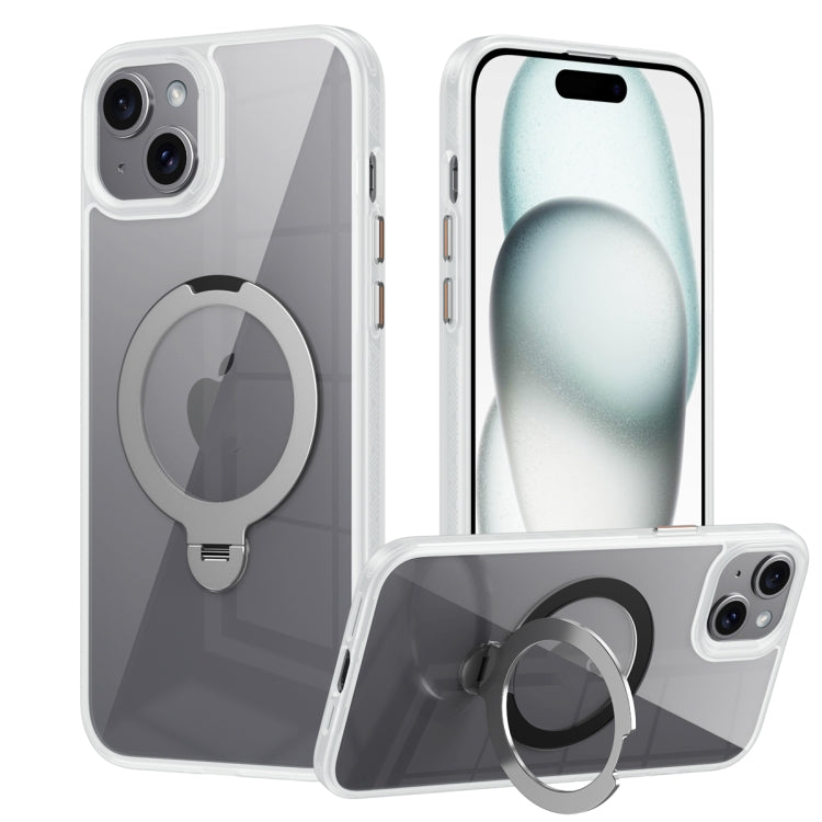 Transparent MagSafe Magnetic Rotating Ring Holder Phone Case, For iPhone 14 Plus, For iPhone 14, For iPhone 14 Pro, For iPhone 14 Pro Max, For iPhone 13 Pro Max, For iPhone 13 Pro, For iPhone 13, For iPhone 12 / 12 Pro