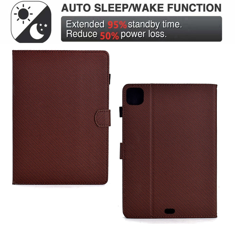 Solid Color Fiber Texture Smart Tablet Leather Case, For iPad Pro 11 2022 / 2022, For iPad Air 10.9 2022 / 2020, For iPad 10.2 2020 / 2019, For iPad Air 10.5 2019