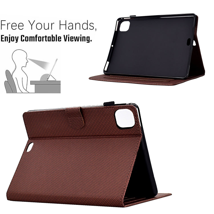 Solid Color Fiber Texture Smart Tablet Leather Case, For iPad Pro 11 2022 / 2022, For iPad Air 10.9 2022 / 2020, For iPad 10.2 2020 / 2019, For iPad Air 10.5 2019