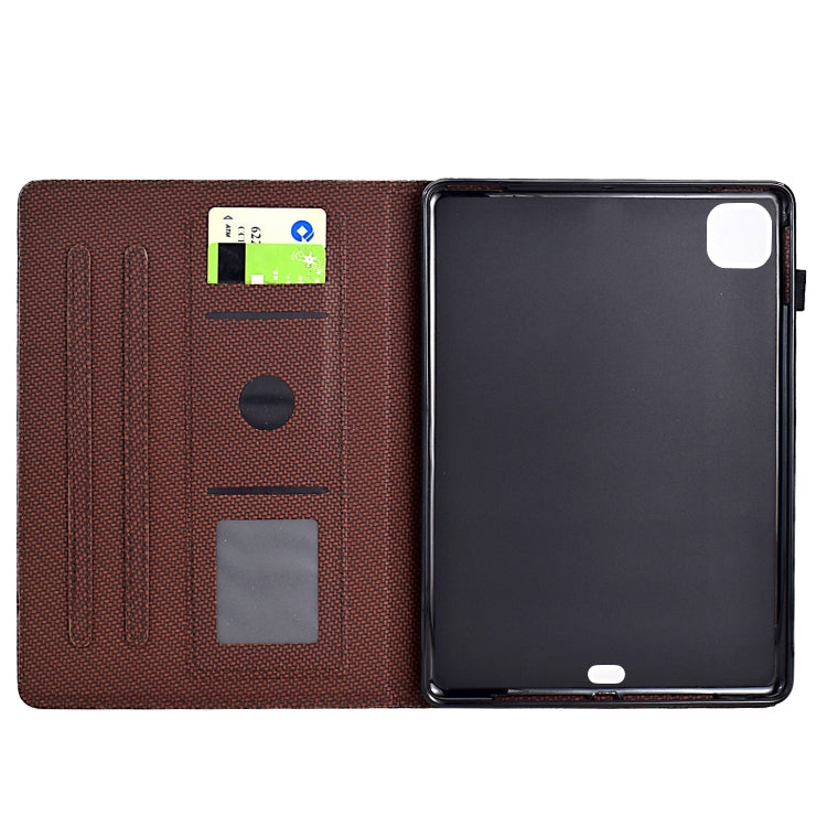 Solid Color Fiber Texture Smart Tablet Leather Case, For iPad Pro 11 2022 / 2022, For iPad Air 10.9 2022 / 2020, For iPad 10.2 2020 / 2019, For iPad Air 10.5 2019