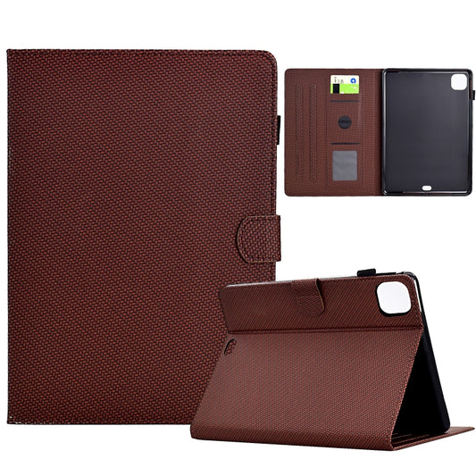 Solid Color Fiber Texture Smart Tablet Leather Case, For iPad Pro 11 2022 / 2022, For iPad Air 10.9 2022 / 2020, For iPad 10.2 2020 / 2019, For iPad Air 10.5 2019