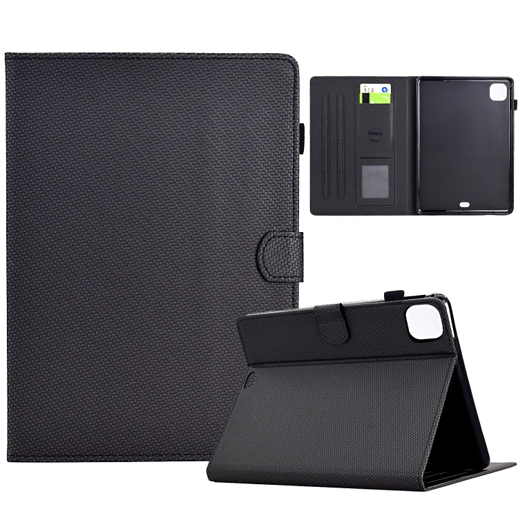 Solid Color Fiber Texture Smart Tablet Leather Case, For iPad Pro 11 2022 / 2022, For iPad Air 10.9 2022 / 2020, For iPad 10.2 2020 / 2019, For iPad Air 10.5 2019